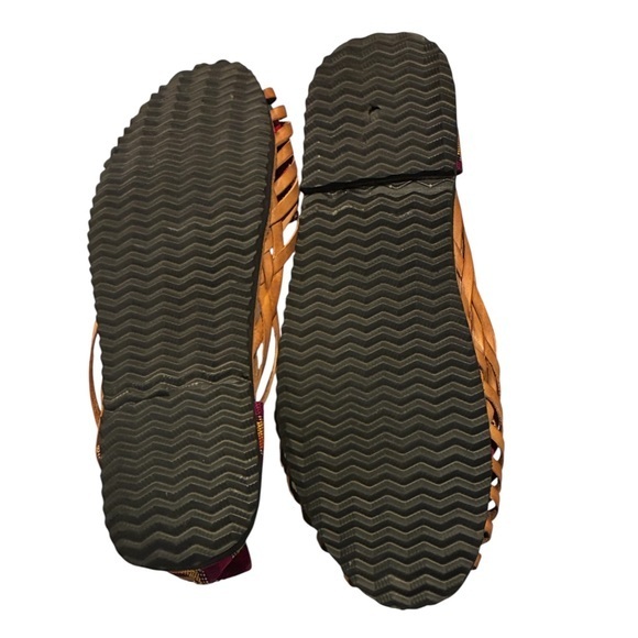 Mexican Huarache Colorful Woven Flats sandals - Picture 5 of 5